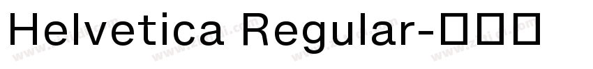 Helvetica Regular字体转换